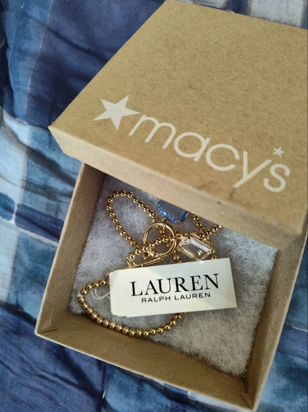Ralph Lauren Gold Toggle Necklace - Picture 4 of 10